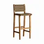 Tabourets - Tabouret en bois de teck couleur marron cassé en 46x53x111 cm - VICAL