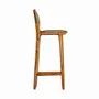 Tabourets - Tabouret en bois de teck couleur marron cassé en 46x53x111 cm - VICAL