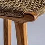 Tabourets - Tabouret en bois de teck couleur marron cassé en 46x53x111 cm - VICAL