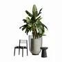 Autres tables  - Table d'appoint en bois de manguier couleur noir cassé en 38x38x48 cm - VICAL