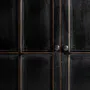 Bibliothèques - Vitrine en bois d'orme couleur noir cassé de 90x45x211 cm - VICAL