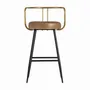 Tabourets - Tabouret en fer couleur marron cassé de 51x50x89 cm - VICAL