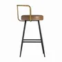 Tabourets - Tabouret en fer couleur marron cassé de 51x50x89 cm - VICAL