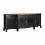 Buffets - Buffet en bois de manguier couleur noir cassé en 220x50x87 cm - VICAL