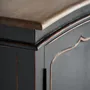 Buffets - Buffet en bois de manguier couleur noir cassé en 220x50x87 cm - VICAL