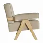 Fauteuils - Fauteuil en bois d'orme couleur marron clair de 75x80x83 cm - VICAL