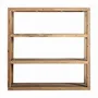 Bookshelves - Bookcase in recycled elm tree wood off brown colour in 110x45x110 cm - VICAL