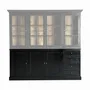 Buffets - Buffet en bois de manguier couleur noir cassé en 212x40x92 cm - VICAL