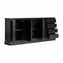 Buffets - Buffet en bois de manguier couleur noir cassé en 212x40x92 cm - VICAL