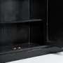 Buffets - Buffet en bois de manguier couleur noir cassé en 212x40x92 cm - VICAL