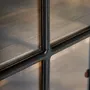 Bookshelves - Modular display cabinet in mango wood off black colour in 218x42x113 - VICAL