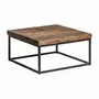 Tables basses - Table basse en bois de récupération couleur marron cassé en 70x70x36 cm - VICAL