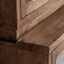 Bookshelves - Glass cabinet in recycled mango wood off brown natural colour in 184x - VICAL