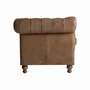 Sofas - Sofa in leather off camel colour in 215x82x74 cm - VICAL