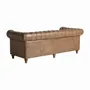 Sofas - Sofa in leather off camel colour in 215x82x74 cm - VICAL