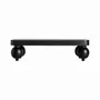 Tables basses - Table basse en bois de manguier couleur noir cassé en 150x60x40 cm - VICAL