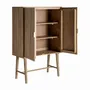 Armoires - Armoire en bois de manguier couleur marron cassé en 100x45x150 cm - VICAL