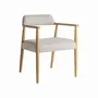 Chairs - Chair in ash wood off light brown colour in 59x57x74 cm - VICAL