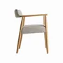 Chairs - Chair in ash wood off light brown colour in 59x57x74 cm - VICAL