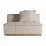 Sofas - Central sofa module in polyester off beige marbled colour in 122x122x - VICAL