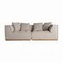 Sofas - Central sofa module in polyester off beige marbled colour in 122x122x - VICAL