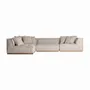 Sofas - Central sofa module in polyester off beige marbled colour in 122x122x - VICAL
