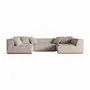 Sofas - Central sofa module in polyester off beige marbled colour in 122x122x - VICAL