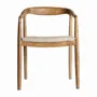 Chairs - Chair in teak wood off brown colour in 57x62x77 cm - VICAL