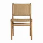Chairs - Chair in teak wood off brown colour in 49x53x85 cm - VICAL