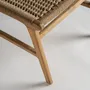 Chairs - Chair in teak wood off brown colour in 49x53x85 cm - VICAL