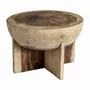 Tables basses - Table basse en bois de suar couleur marron cassé naturel en 60x60x41 cm - VICAL