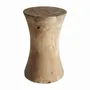 Tabourets - Tabouret en bois de suar couleur marron clair naturel 40x40x60 cm - VICAL