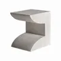 Autres tables - Table d'appoint en béton couleur blanc cassé en 48x41x55 cm - VICAL