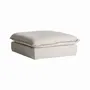 Footrests - Sofa module footrest in polyester off off white colour in 98x108x45 - VICAL