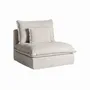 Sofas - Central sofa module in polyester off off white colour in 98x108x93 cm - VICAL