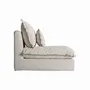 Sofas - Central sofa module in polyester off off white colour in 98x108x93 cm - VICAL