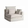 Sofas - Corner sofa module in polyester off off white colour in 96x108x94 cm - VICAL