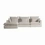 Sofas - Corner sofa module in polyester off off white colour in 96x108x94 cm - VICAL