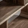 Bibliothèques - Bibliothèque en bois d'orme recyclé couleur marron clair en 140x30x - VICAL