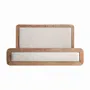 Beds - Bed in acacia wood off brown colour in 200x180x122 cm - VICAL