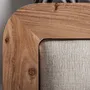 Beds - Bed in acacia wood off brown colour in 200x180x122 cm - VICAL