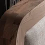 Beds - Bed in acacia wood off brown colour in 200x180x122 cm - VICAL