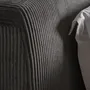 Beds - Bed in fabric off grey dark colour in 227x186x102 cm - VICAL