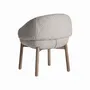 Chairs - Chair in oak wood off brown colour in 63x60x73 cm - VICAL