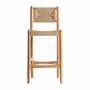 Stools - Stool in teak wood off brown colour in 46x49x105 cm - VICAL