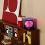 Desk lamps - LOP lamp small square in blue acrylic - BANG