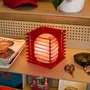 Desk lamps - LOP lamp small square in red acrylic - BANG