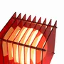 Desk lamps - LOP lamp small square in red acrylic - BANG