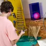 Desk lamps - LOP lamp small rectangle in blue acrylic - BANG