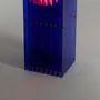 Desk lamps - LOP lamp big rectangle in blue acrylic - BANG